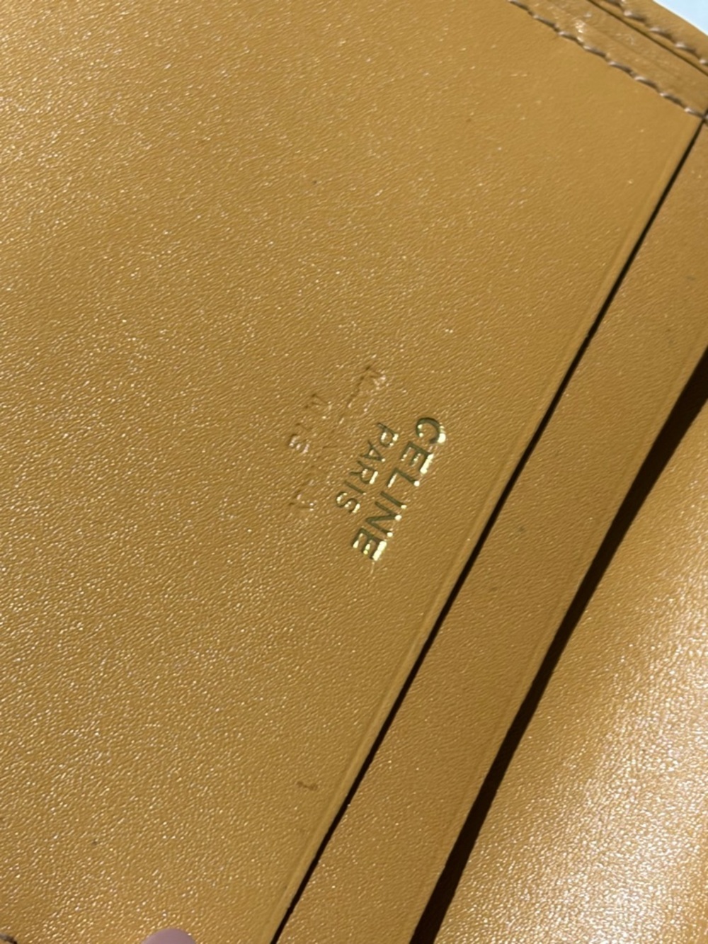 Celine Brown Monogram Wallet with Tan Trim - Picture 4 of 6